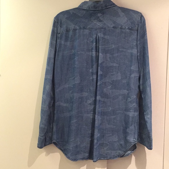 Rails denim/camo button down - Picture 3 of 3